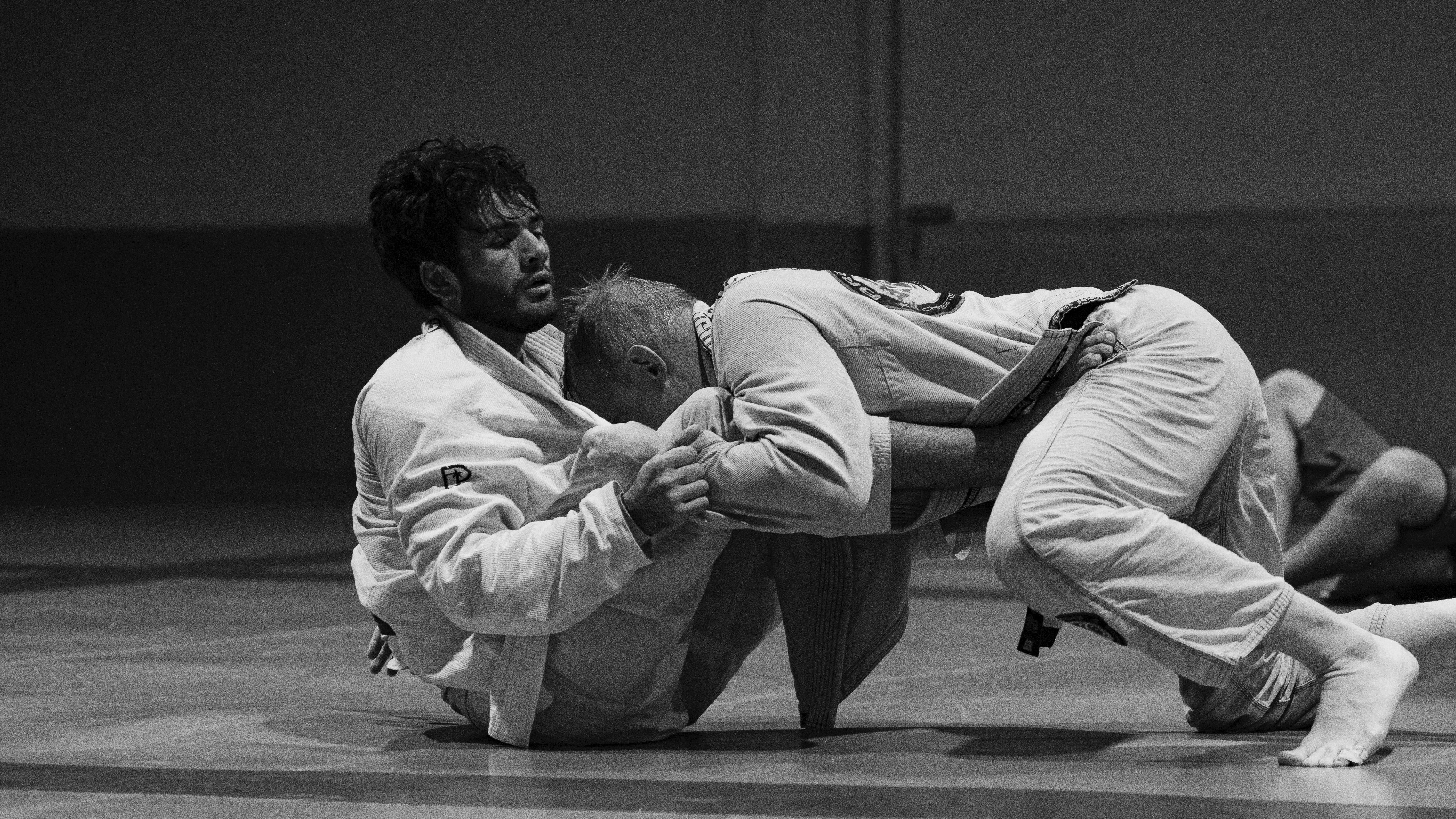 BJJ competitors on the mat